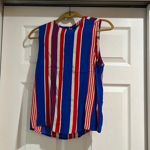 & other stories striped sleeveless blouse